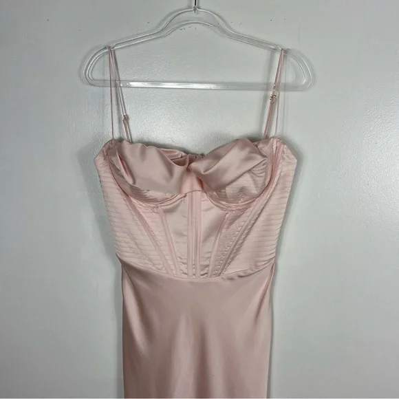 House of CB Charmaine Pink Blush Corset Dress